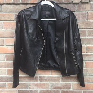 Express Jackets & Coats - Express Classic Leather Jacket - Black Express Jackets & Coats - Express Classic Leather Jacket - Black